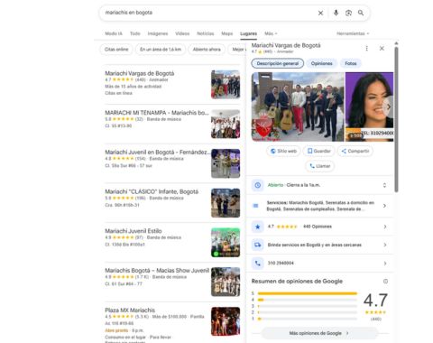 Qué incluye el servicio de creación y optimización de ficha de empresa en Google