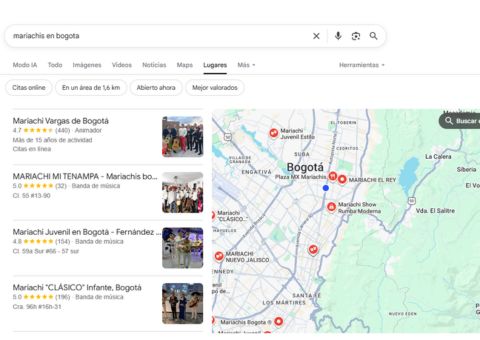 Qué es una ficha de Google - perfil de negocio en Google para grupos musicales